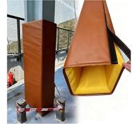 Kanduo Imbottiture per Pali da canestro Coperture protettive for canestri da Basket, Imbottiture protettive for Pali da Gioco e campi Sportivi, Disponibili in più Colori(Brown,7.8x7.8 inch)