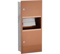Kanduo Mensole for nicchia for doccia in acciaio inossidabile, scatola rettangolare for verticale da incasso for bagno moderno for l'organizzazione(Brass-34x14x75cm)