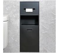 Kanduo Nicchia doccia in acciaio inossidabile - Contenitore da incasso for articoli da toeletta e spazzatura, organizer impermeabile, design moderno(Black)