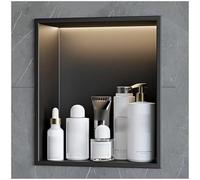 Kanduo Nicchia doccia in acciaio inossidabile, organizer impermeabile for shampoo e articoli da toeletta, for bagno, casa e soggiorno(Black)