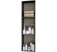 Kanduo Nicchia in acciaio inossidabile, nessuna piastrella richiesta, nicchie con ripiani, nicchie for il bagno, for soggiorno, cucine, aree pubbliche(Grey,28x90cm)