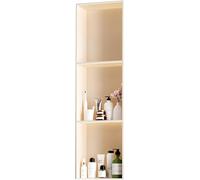 Kanduo Nicchia in acciaio inossidabile, nessuna piastrella richiesta, nicchie con ripiani, nicchie for il bagno, for soggiorno, cucine, aree pubbliche(White,28x90cm)