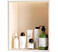 Kanduo Nicchia in acciaio inossidabile, nessuna piastrella richiesta, nicchie con ripiani, nicchie for il bagno, for soggiorno, cucine, aree pubbliche(White,32x32cm)