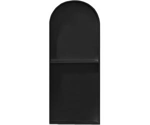 Kanduo Nicchie da bagno in acciaio inox, doppio ripiano ad arco, nicchia for doccia con mobiletto a muro da incasso sul lato stretto(62x28cm)