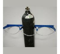 Kanduo Oxygen Cylinder Rack Wall Mounted Oxygen Tank Storage Rack, Tank Carrier Holder with Safety Chain(L95cm(37 3/8"))
