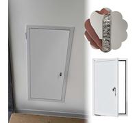 Kanduo Pannello di accesso grande for cartongesso, porta di accesso idraulico isolato e insonorizzato for soffitta, portelli di ispezione in metallo(40x55cm/16x22in)