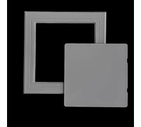 Kanduo Pannello di accesso Pannello di accesso a parete autoadesivo for porta for doccia, nasconde la copertura del foro del contatore elettrico(Grey,150x150mm/6x6in)