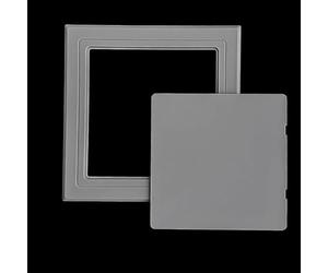 Kanduo Pannello di accesso Pannello di accesso a parete autoadesivo for porta for doccia, nasconde la copertura del foro del contatore elettrico(Grey,150x150mm/6x6in)