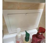Kanduo Pannello di accesso Pannello porta di accesso al bagno Botola a muro, Porta di ispezione idraulica Servizio Revisione Copertura del foro Bianco(15x15cm/6x6in)