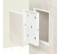 Kanduo Pannello di accesso piastrellabile da incasso, sportello di accesso a scatto, sportello di ispezione impermeabile for vasca da bagno(White,15x15cm (5 7/8"x5 7/8"))