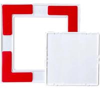 Kanduo Piccola copertura del pannello di accesso in plastica autoadesiva, porta di accesso bianca a scatto for bagno a parete/soffitto(100x100mm (4x4in))