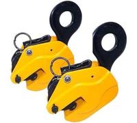 Kanduo Pinza per lastre di marmo Set da 2 pezzi, morsetto for piastra verticale con carico di lavoro 4408 libbre, for sollevamento piastre metalliche