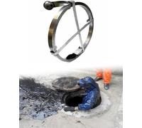 Kanduo Puliscicavo in acciaio, adatto for sbloccare lavelli cucina e scarichi a pavimento, spessore 2,5 mm(2.5cm,L 10m)