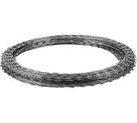 Kanduo Recinzione in filo spinato Rete metallica a doppia spirale con lama affilata, struttura in acciaio zincato, rotoli di rete spinata(20m)