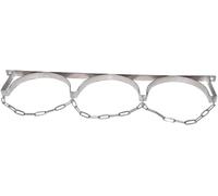 Kanduo Supporto for bombole di Gas in Acciaio Inox a Parete, Supporto for bombole da 40/50 l con Catena Regolabile, 12 23 34 Pollici(87 cm/34.3 inch)