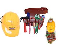 KandyToys Casco da Costruzione in plastica con Attrezzi, TY248