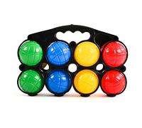 KandyToys Set di 8 Bocce Colorate da Giardino, con Custodia per Il Trasporto