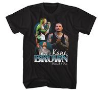 Kane Brown Blessed And Free Collage T-Shirt Uomo Manica Corta Nera Cotone