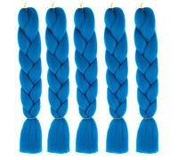 Kanekalon, extension per capelli sintetici, 5 pezzi Ombre Jumbo Braid da 24 pollici, Kanekalon per capelli intrecciati con coda di cavallo, per capelli intrecciati