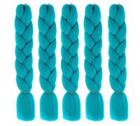 Kanekalon, extension per capelli sintetici, 5 pezzi Ombre Jumbo Braid da 24 pollici, Kanekalon per capelli intrecciati con coda di cavallo, per capelli intrecciati