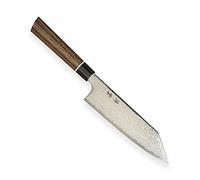 Kanetsugu Zuiun KIRITSUKE - Coltello da Cucina & Acciaio Giapponese SG2 in Polvere & 62 Strati di Acciaio Damasco e Manico in Legno di Pakka 7 Angoli, Lama 180 mm