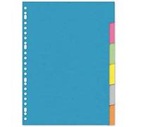 Kangaro 23r - Divisori in cartone riciclato, formato A4, 220 g 6 pezzi