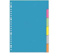 Kangaro 23r - Divisori in cartone riciclato, formato A4, 220 g 6 pezzi. 35 pezzi