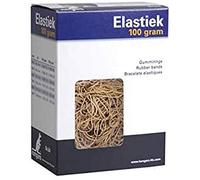 Kangaro 77 - Elastico in gomma, 125 x 8 mm, 100 g, colore naturale