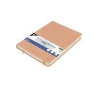 Kangaro Art Sketchbook - Blocco da disegno, formato A5, copertina rigida in poliuretano, 80 fogli, 140 g, colore: Rosa