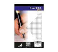 Kangaro - Bloc-notes formato A5, a quadretti, 5 mm, 60 g, 100 fogli Confezione da 5 pezzi.