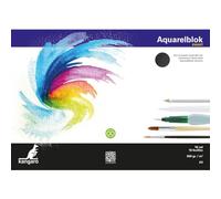 Kangaro Carta ad acquerello, formato A3, 300 g, 16 fogli, nero