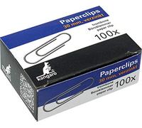 Kangaro - Fermacarte tondo, Graffette, Clip Fogli, 30 mm, confezione da 100 pezzi Zincato