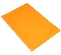 Kangaro K-34001 - Cartellina portadocumenti formato A4, 120 micron, colore arancione con grana trasparente, 31 x 21,6 x 0,4 mm, confezione da 10
