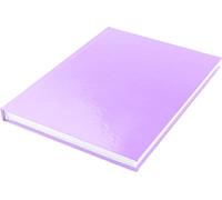 Kangaro KTC K-5355 - Blocco da schizzi formato A5, con copertina rigida viola pastello, 80 fogli da 100 g, colore: Bianco