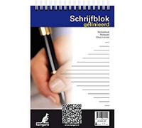 Kangaro Quaderno A5 a righe, 60 g, 100 fogli con rilegatura a spirale superiore