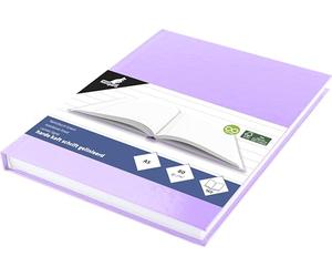 Kangaro Quaderno scolastico A5 line hard cover viola pastello, 80 fogli, 80 g
