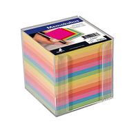 Kangaro - Set di 700 fogli per appunti, 9,5 x 9,5 x 9,5 cm, colori assortiti Confezione da 12 blocchetti.