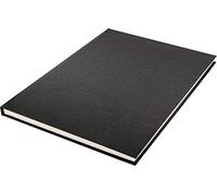 Kangaro - Taccuino formato A4, fogli bianchi, copertina in lino, 80 fogli, 140 g, colore: bianco crema