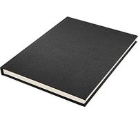 Kangaro - Taccuino in formato A5, copertina in lino, 80 fogli, 140 g, colore: bianco panna