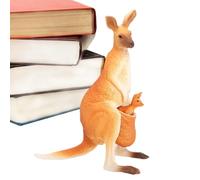 Kangaroo Action Figures - 12 cm Mother Wildlife Model, Animal Figurines | Simulated Toy Set for Collection Kids Age 3-5 6-12 Birthday Cake Decor Gift