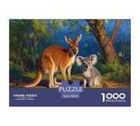 Kangaroo And Koala1000 Pieces Jigsaw Puzzles for Adults And Kids Family Game PartyFun And Challenging for Home Decoration Great Gift Idea70x50cm/1000pcs