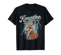 Kangaroo Vintage Anni '90 retrò Divertente Canguro Anni '80 Uomo Donna Maglietta