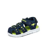 KangaROOS K-Mini Sandali Unisex Bambini, Blu (Dk Navy/Lime 4054), 24 EU