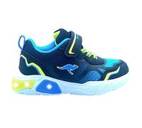 KangaROOS K-SLB Lighto Ev, Scarpe da Ginnastica Unisex-Bambini, Jet Black Limetta, 26 EU