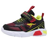 KangaROOS K-SLB Naro Ev, Scarpe da Ginnastica, Jet Black Fiery Red, 25 EU