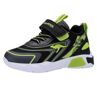 KangaROOS K-SLB Reef Ev, Scarpe da Ginnastica Unisex-Bambini, Jet Black Lime, 29 EU
