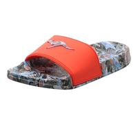 KangaROOS K-Slide Print, Sandali Bambina, Jet Black Funny Shark, 28 EU