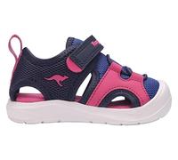 KangaROOS K-Toe Amari Ev, Sandali Bassi Unisex-Bambini, Dk Navy Daisy Pink, 25 EU