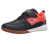 KangaROOS K5-Block Ev, Scarpe da Ginnastica, Jet Black Fiery Red, 28 EU