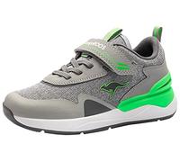 KangaROOS KD-Gym EV, Scarpe da Ginnastica Unisex-Bambini, Vapor Grey/Neon Green 2198, 36 EU